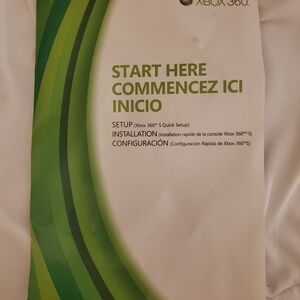 Microsoft Xbox 360 Setup Guide - Green and White